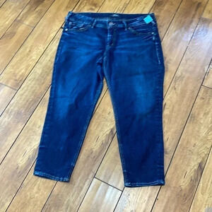 Silver suki skinny crop jeans
